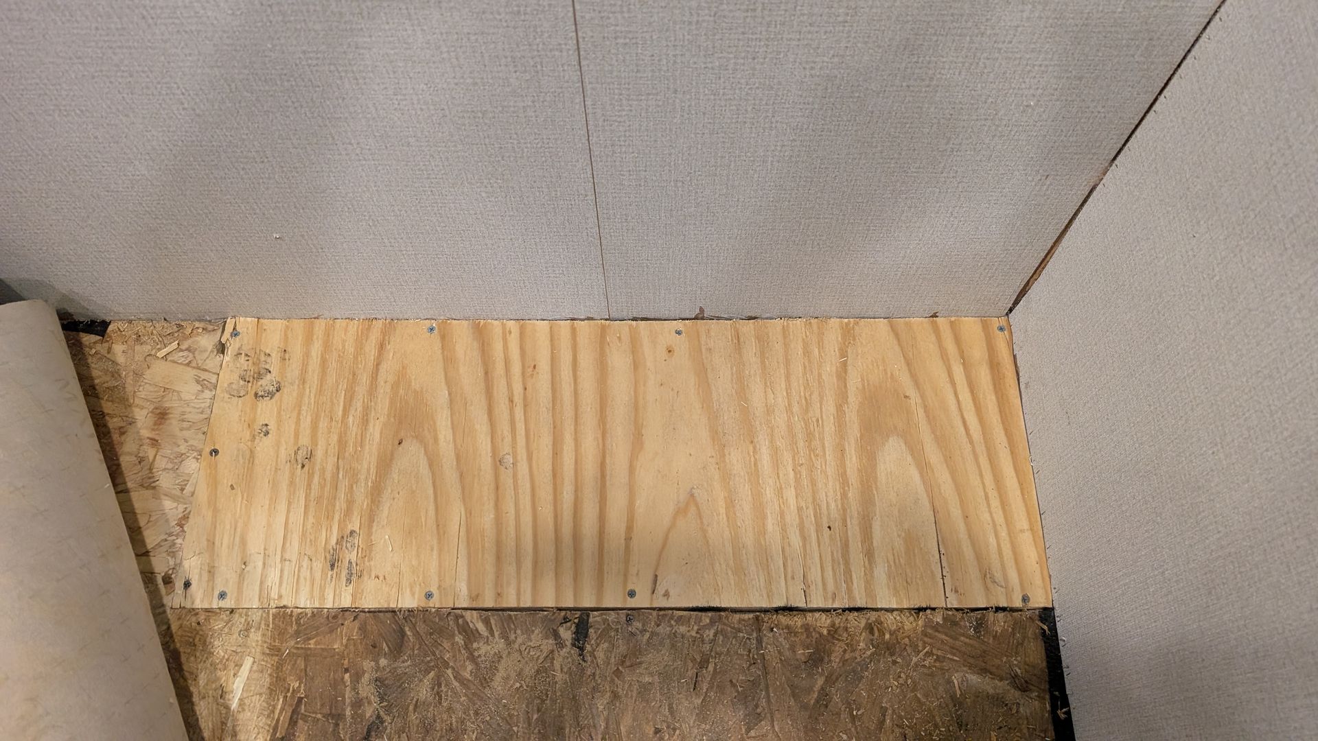 RV floor repair finished after the rotted section was replaced